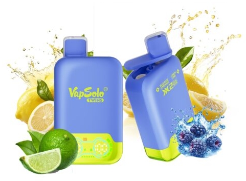 VapSolo TWINS 20000 - blue razz -limonadi ja sitruunalimetti: Vallankumouksellinen kertakäyttöinen vape modernille höyryttäjälle