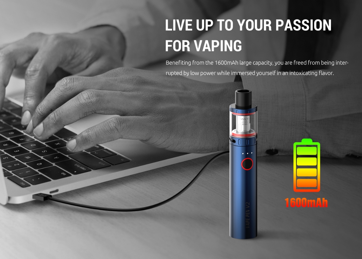 SMOK VAPE PEN V2 KIT Vape – sininen: Klassinen muotoilu, moderni suorituskyky