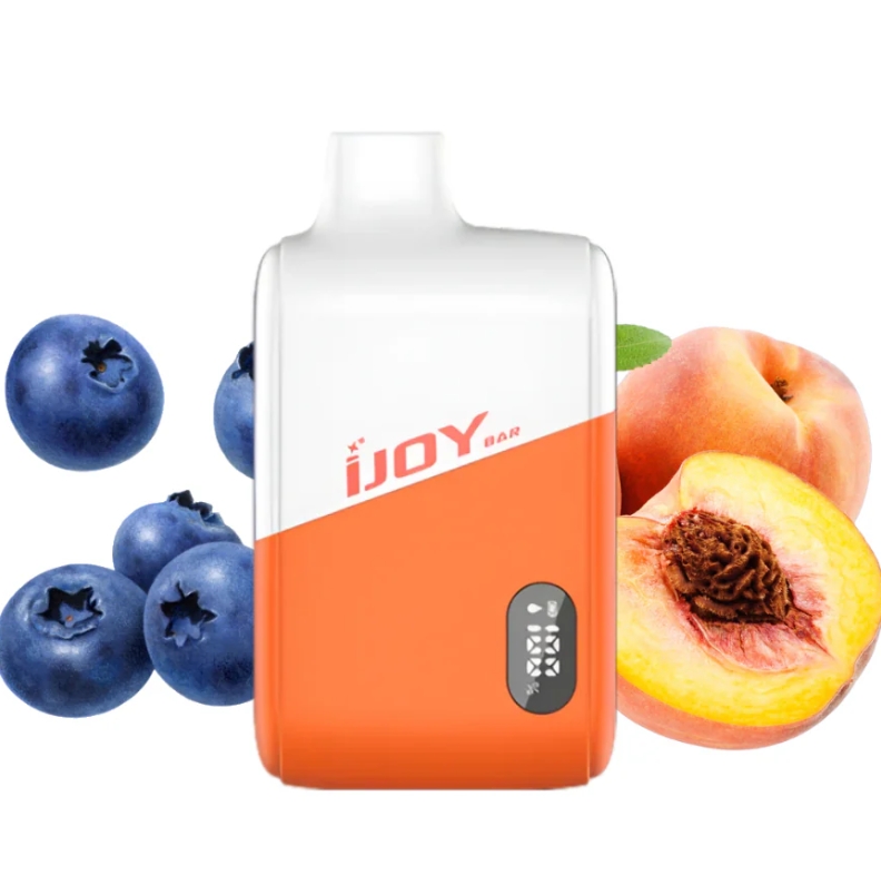 iJOY Bar IC8000 Smart Vape - Persikka Mustikka: Älykkyyden ja mielenkiintoisen maun yhdistelmä