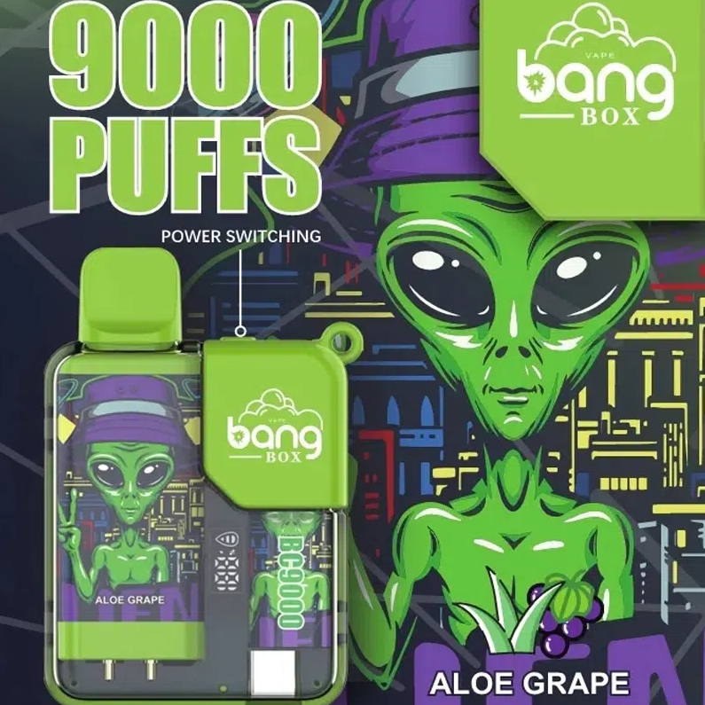 Bang Box BC9000 Puffs: Virkistävä Aloe Rypäle -Sinfonia, joka Väläyttää Kesän Suomessa