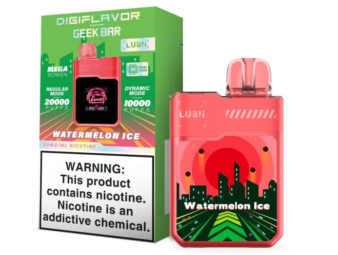Digiflavor Geekbar LUSH 20000 Puffs: Vesimeloni Jäätä - Suomen Kesän Lohduttaja Talvellakin