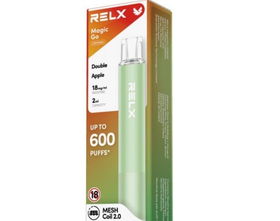 RELX MagicGo GA600 Puffs Vape - Kaksinkertainen Omena: Raikas valinta modernille höyryttelijälle