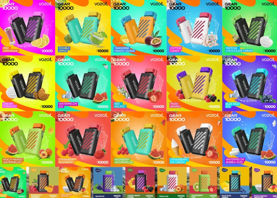 VOZOL GEAR 10000 Puffs: Mansikka-Kiivin Makuinen Ilonpilaistus Suomalaiseen Makuun!