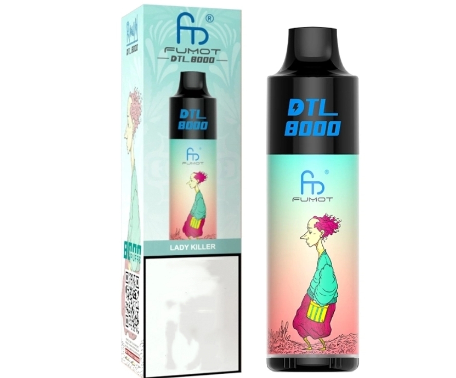 Fumot DTL 8000 Puffs Vape - Naisen Tappaja: Suorat Keuhkoihin -tyylin Voima ja Vivahteikas Marjamaa