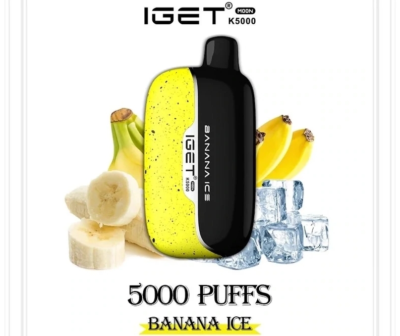 Maistuva Seikkailu IGET Moon K5000 Vape -laitteen Banaanijää-maun Parissa