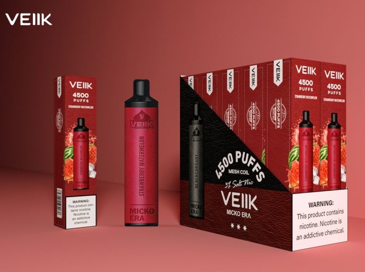 VEIIK Micko Era 4500 Puffs Vape – Mansikka Vesimeloni: Moderni makuelämys, joka kestää